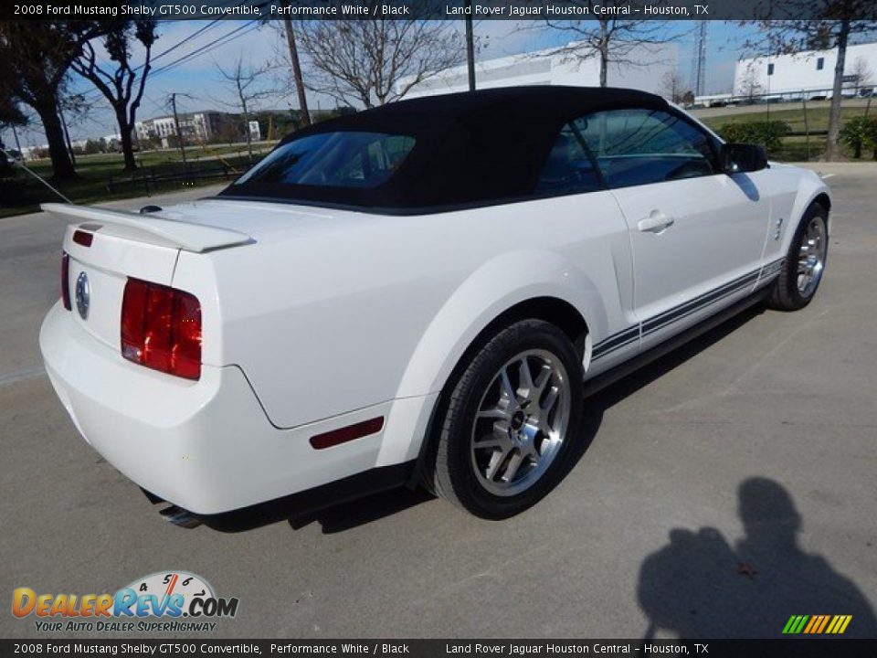2008 Ford Mustang Shelby GT500 Convertible Performance White / Black Photo #7