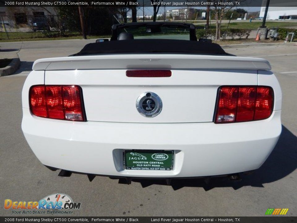 2008 Ford Mustang Shelby GT500 Convertible Performance White / Black Photo #9