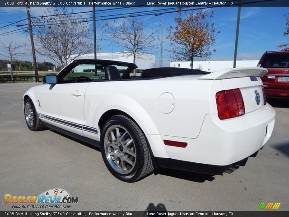 2008 Ford Mustang Shelby GT500 Convertible Performance White / Black Photo #10