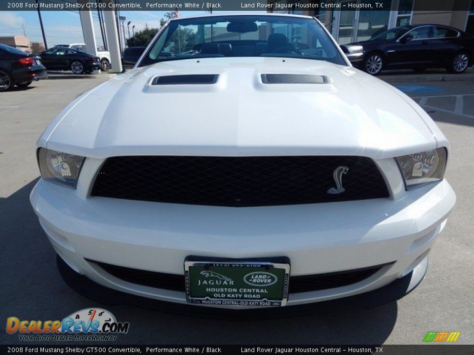 2008 Ford Mustang Shelby GT500 Convertible Performance White / Black Photo #14