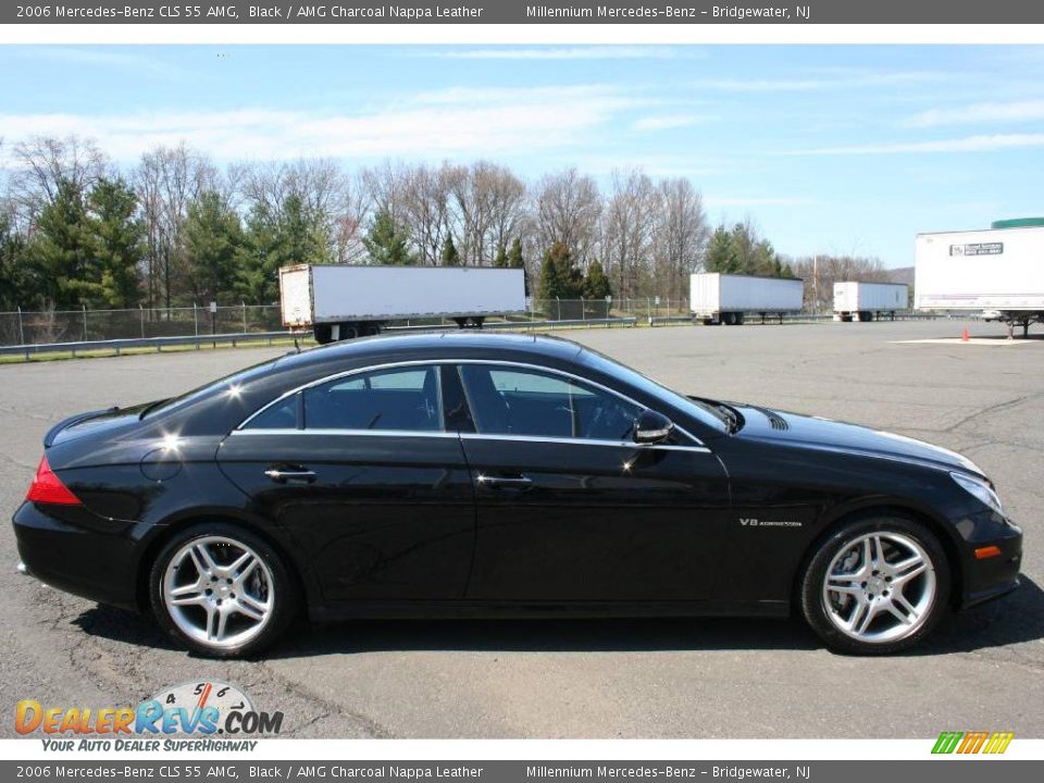 2006 Mercedes-Benz CLS 55 AMG Black / AMG Charcoal Nappa Leather Photo #4
