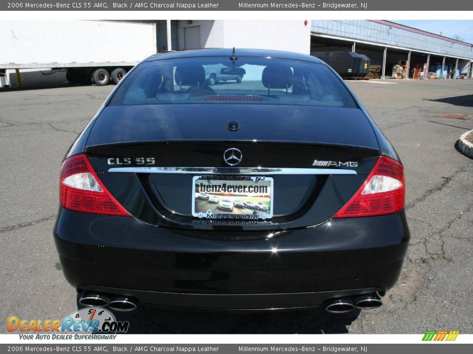 2006 Mercedes-Benz CLS 55 AMG Black / AMG Charcoal Nappa Leather Photo #6
