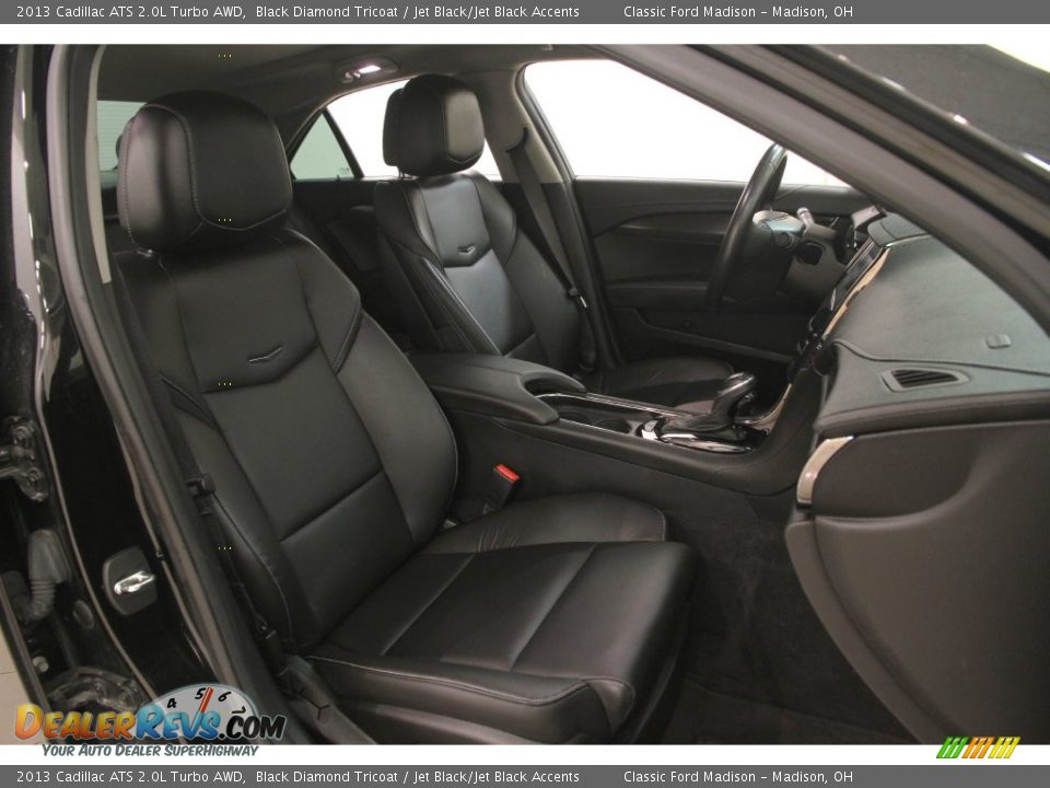 2013 Cadillac ATS 2.0L Turbo AWD Black Diamond Tricoat / Jet Black/Jet Black Accents Photo #16