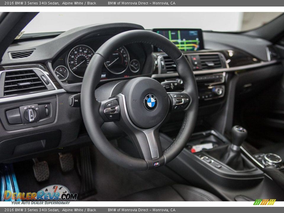 Dashboard of 2016 BMW 3 Series 340i Sedan Photo #6