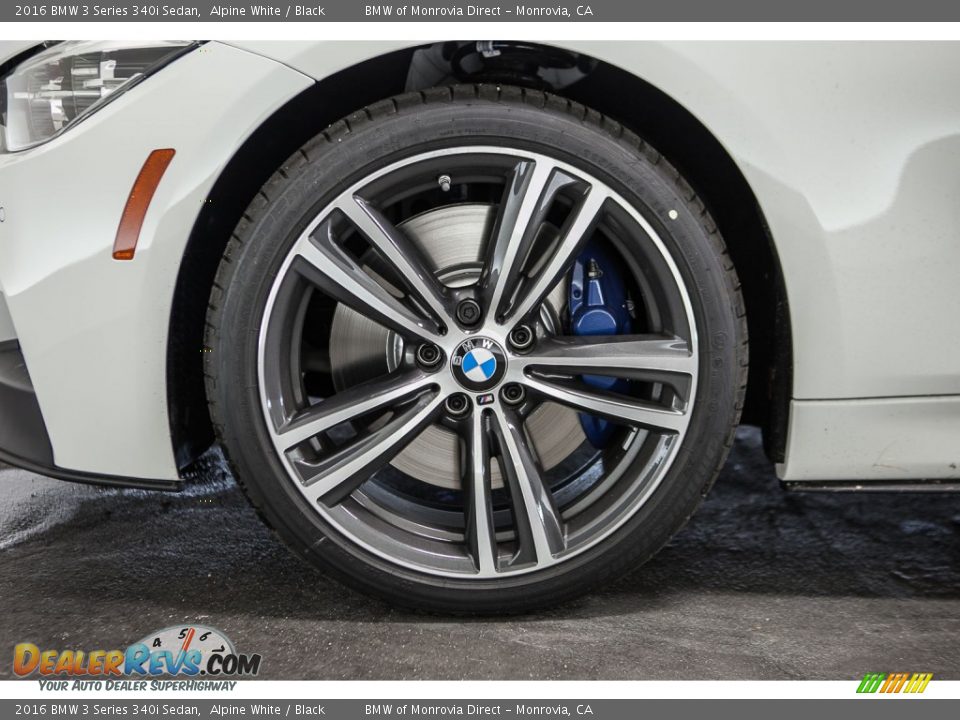 2016 BMW 3 Series 340i Sedan Alpine White / Black Photo #10