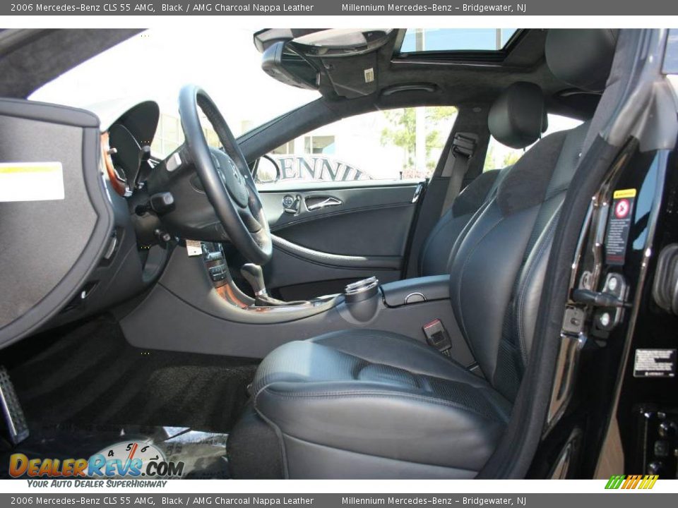 2006 Mercedes-Benz CLS 55 AMG Black / AMG Charcoal Nappa Leather Photo #11