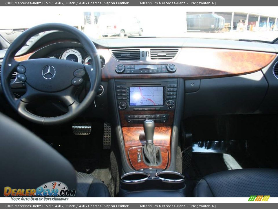 2006 Mercedes-Benz CLS 55 AMG Black / AMG Charcoal Nappa Leather Photo #13