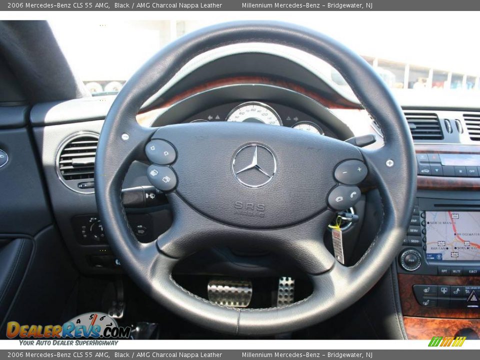 2006 Mercedes-Benz CLS 55 AMG Black / AMG Charcoal Nappa Leather Photo #14