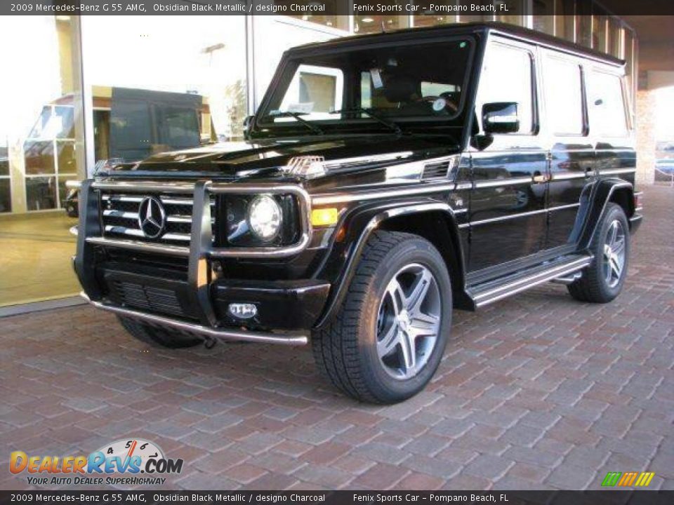 2009 Mercedes-Benz G 55 AMG Obsidian Black Metallic / designo Charcoal Photo #1