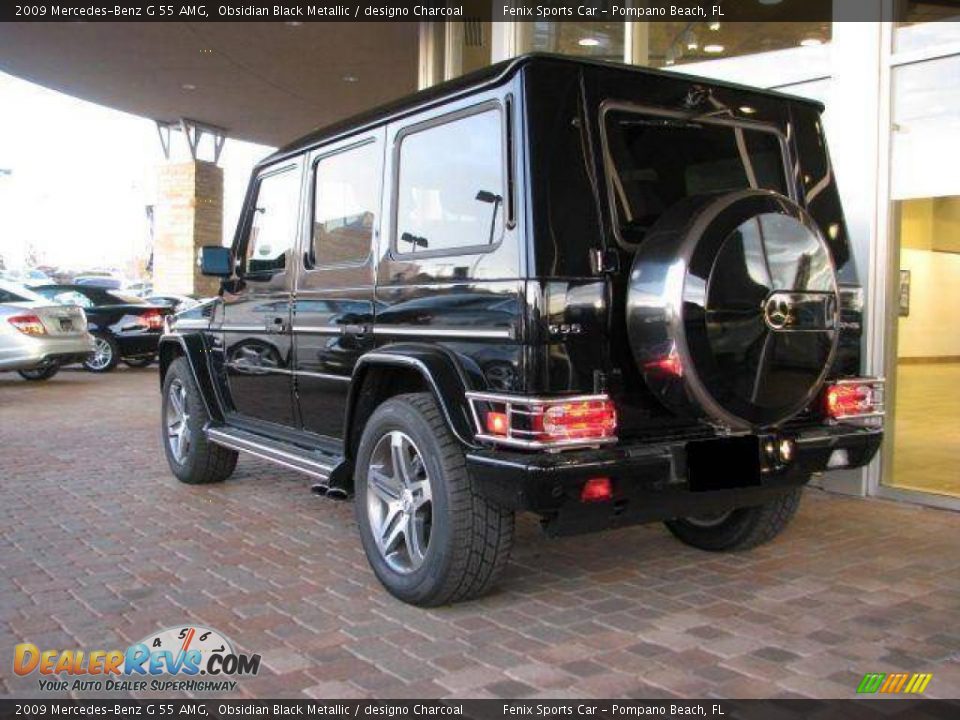 2009 Mercedes-Benz G 55 AMG Obsidian Black Metallic / designo Charcoal Photo #2