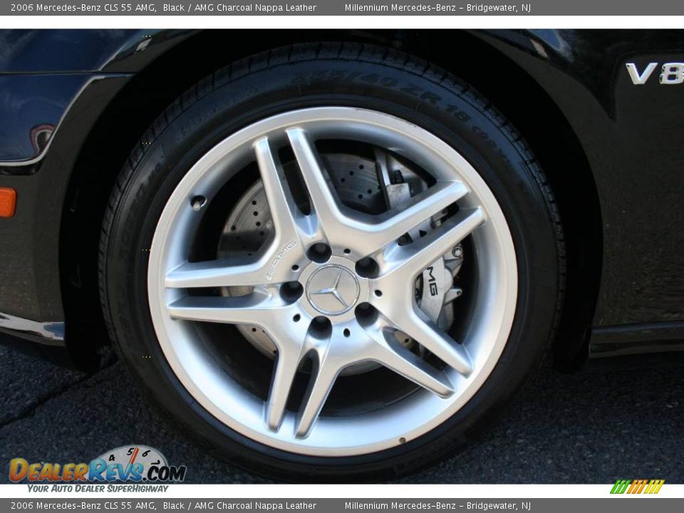 2006 Mercedes-Benz CLS 55 AMG Black / AMG Charcoal Nappa Leather Photo #25