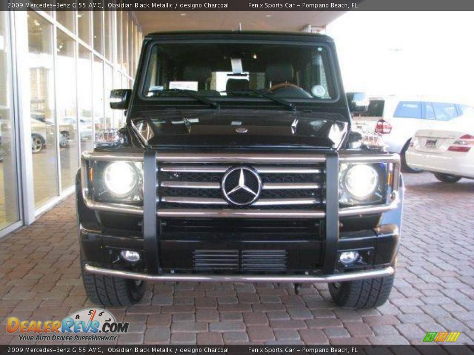 2009 Mercedes-Benz G 55 AMG Obsidian Black Metallic / designo Charcoal Photo #3