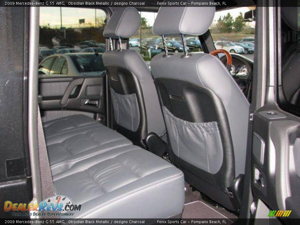 2009 Mercedes-Benz G 55 AMG Obsidian Black Metallic / designo Charcoal Photo #8