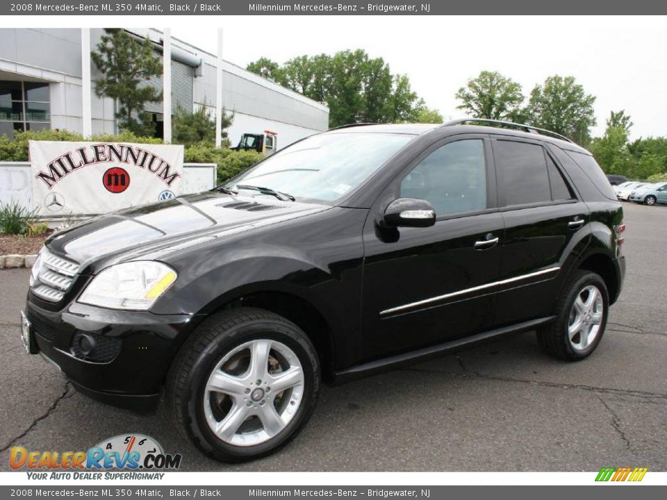 2008 Mercedes-Benz ML 350 4Matic Black / Black Photo #1