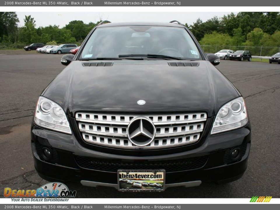 2008 Mercedes-Benz ML 350 4Matic Black / Black Photo #2