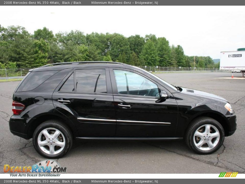 2008 Mercedes-Benz ML 350 4Matic Black / Black Photo #4