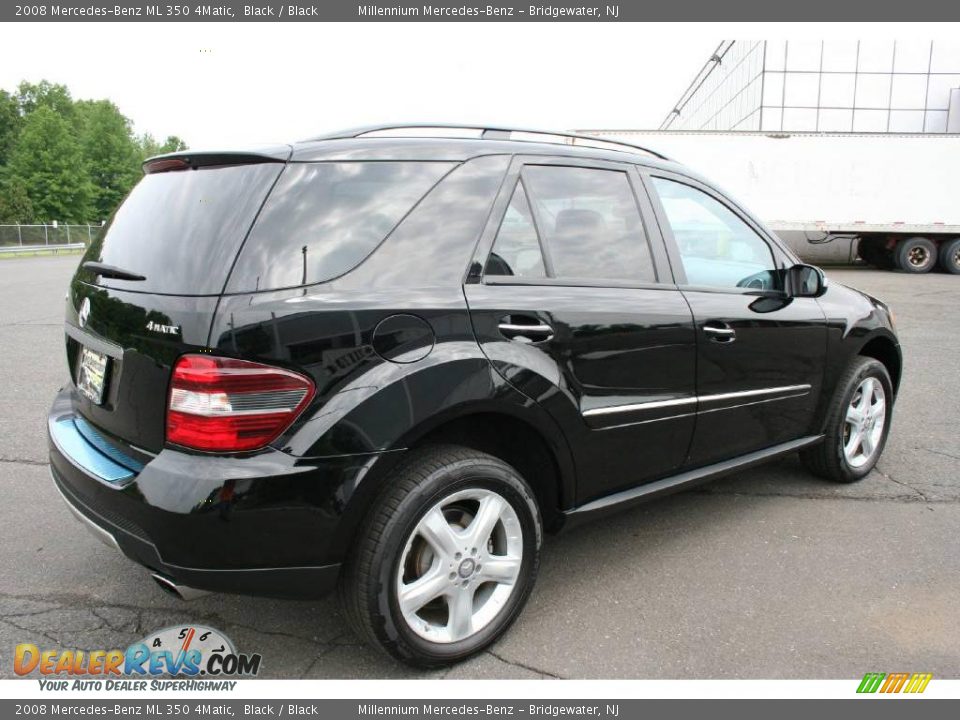 2008 Mercedes-Benz ML 350 4Matic Black / Black Photo #5