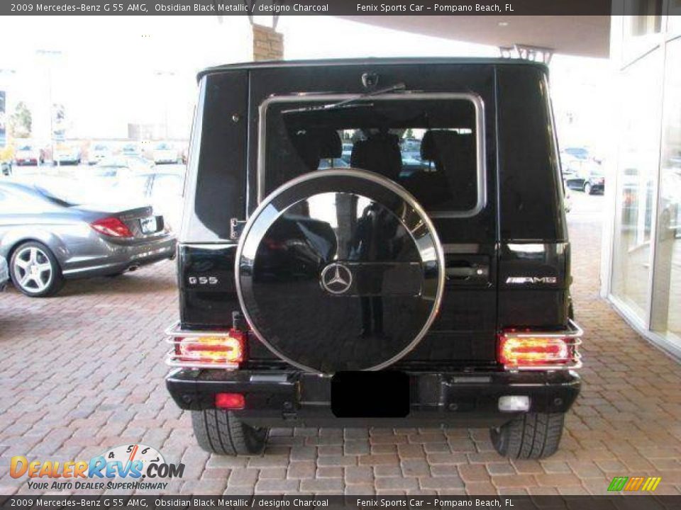 2009 Mercedes-Benz G 55 AMG Obsidian Black Metallic / designo Charcoal Photo #10