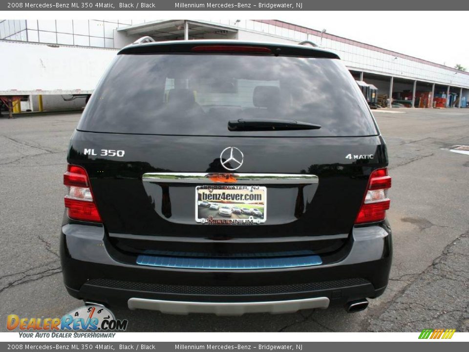 2008 Mercedes-Benz ML 350 4Matic Black / Black Photo #6