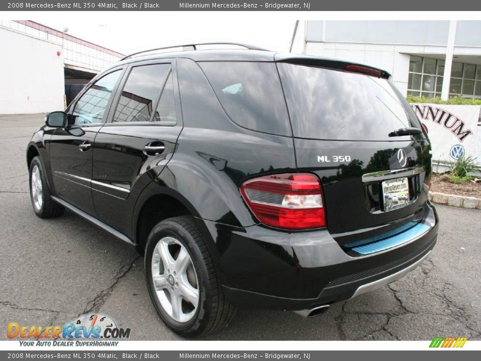 2008 Mercedes-Benz ML 350 4Matic Black / Black Photo #7