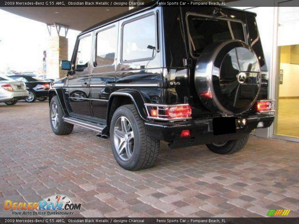 2009 Mercedes-Benz G 55 AMG Obsidian Black Metallic / designo Charcoal Photo #11