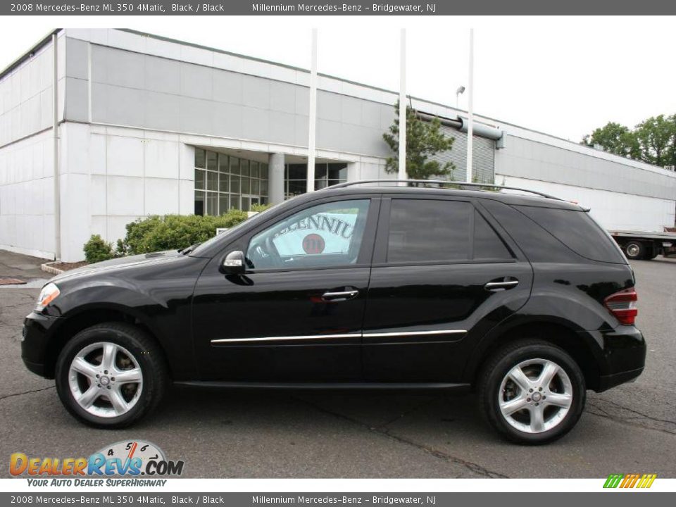 2008 Mercedes-Benz ML 350 4Matic Black / Black Photo #8