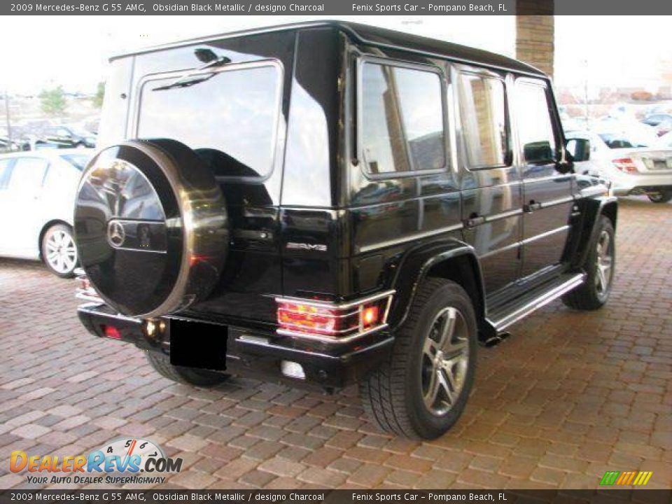 2009 Mercedes-Benz G 55 AMG Obsidian Black Metallic / designo Charcoal Photo #12