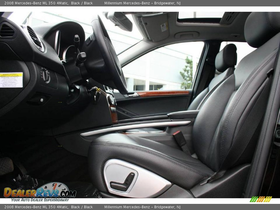 2008 Mercedes-Benz ML 350 4Matic Black / Black Photo #11