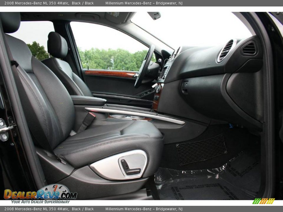 2008 Mercedes-Benz ML 350 4Matic Black / Black Photo #12