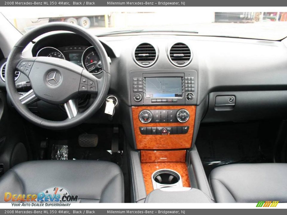 2008 Mercedes-Benz ML 350 4Matic Black / Black Photo #13