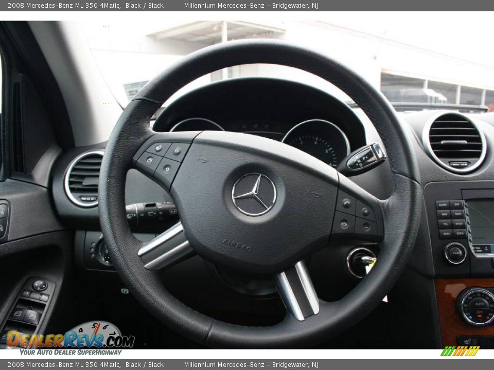 2008 Mercedes-Benz ML 350 4Matic Black / Black Photo #14