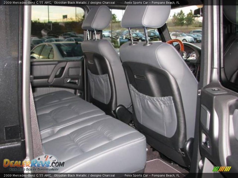 2009 Mercedes-Benz G 55 AMG Obsidian Black Metallic / designo Charcoal Photo #15