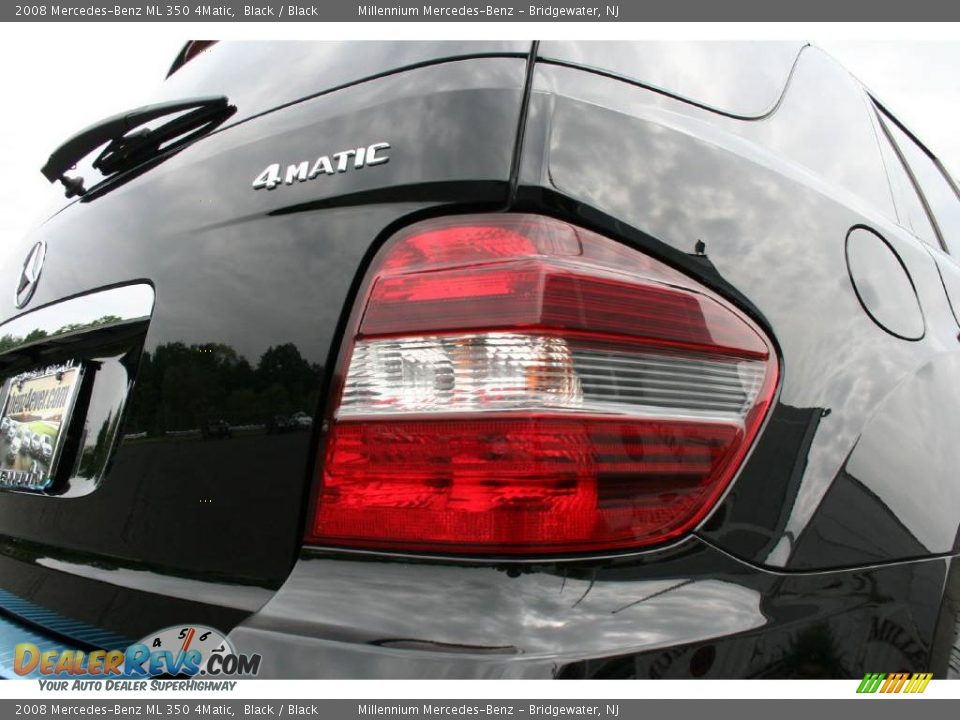 2008 Mercedes-Benz ML 350 4Matic Black / Black Photo #21