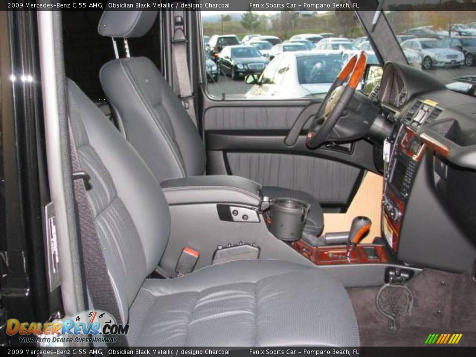 2009 Mercedes-Benz G 55 AMG Obsidian Black Metallic / designo Charcoal Photo #16