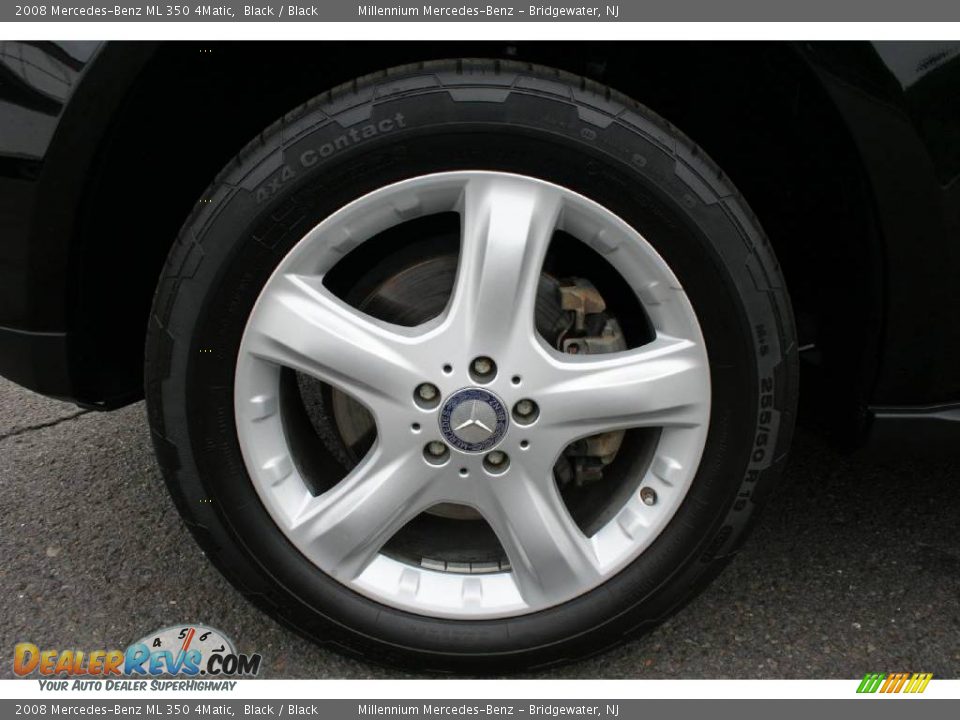 2008 Mercedes-Benz ML 350 4Matic Black / Black Photo #24