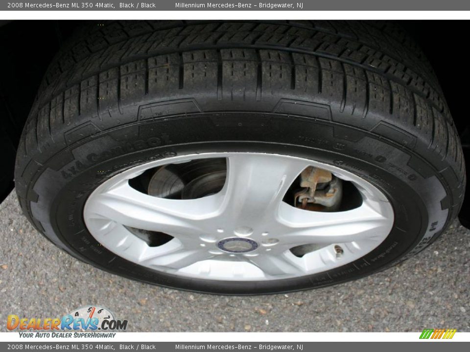 2008 Mercedes-Benz ML 350 4Matic Black / Black Photo #25