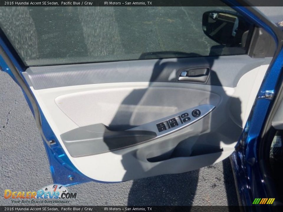 2016 Hyundai Accent SE Sedan Pacific Blue / Gray Photo #21