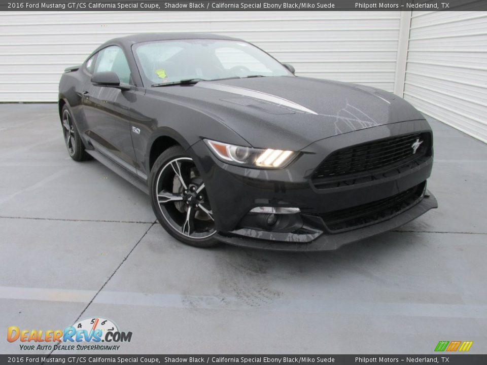 2016 Ford Mustang GT/CS California Special Coupe Shadow Black / California Special Ebony Black/Miko Suede Photo #1