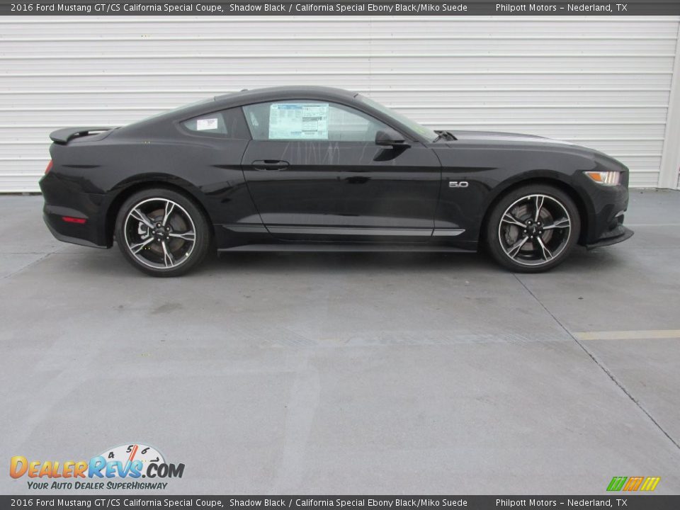 2016 Ford Mustang GT/CS California Special Coupe Shadow Black / California Special Ebony Black/Miko Suede Photo #3
