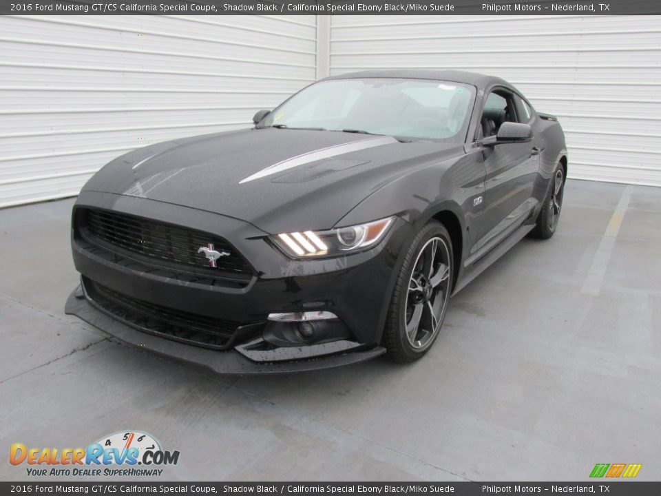 2016 Ford Mustang GT/CS California Special Coupe Shadow Black / California Special Ebony Black/Miko Suede Photo #7