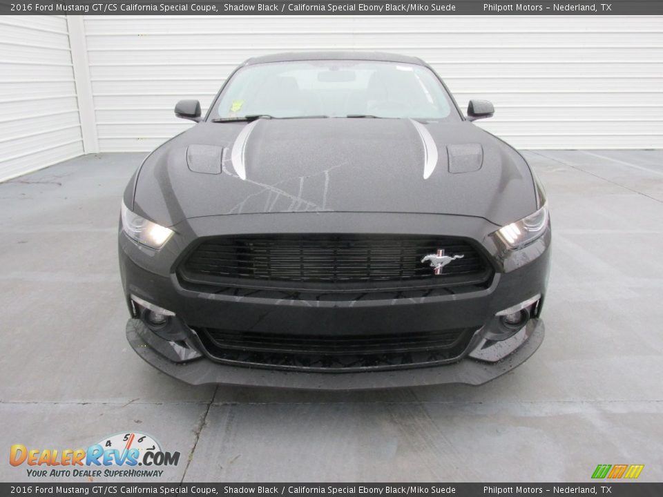 2016 Ford Mustang GT/CS California Special Coupe Shadow Black / California Special Ebony Black/Miko Suede Photo #8