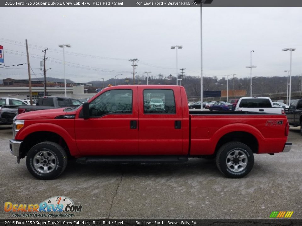 2016 Ford F250 Super Duty XL Crew Cab 4x4 Race Red / Steel Photo #8