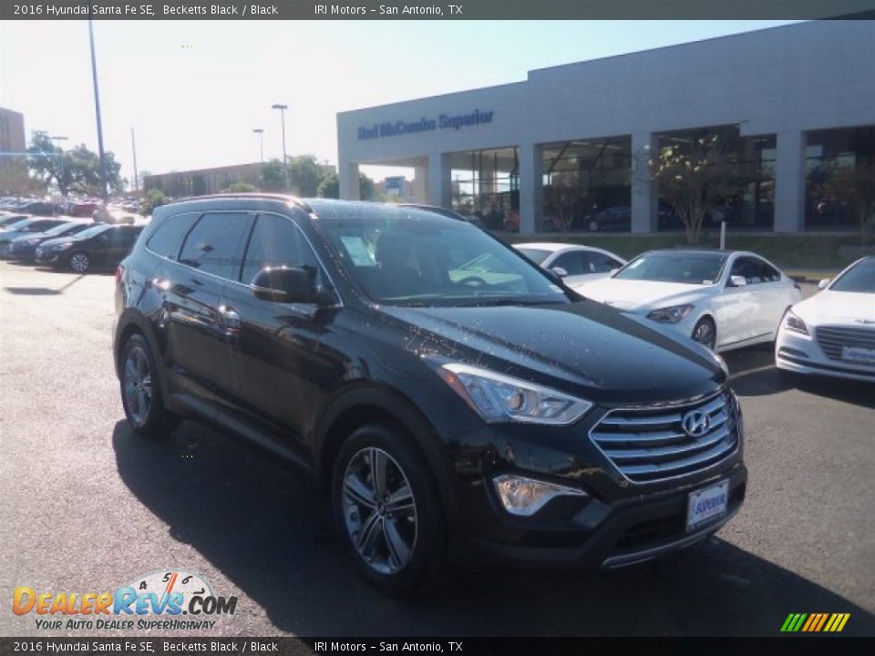 2016 Hyundai Santa Fe SE Becketts Black / Black Photo #1