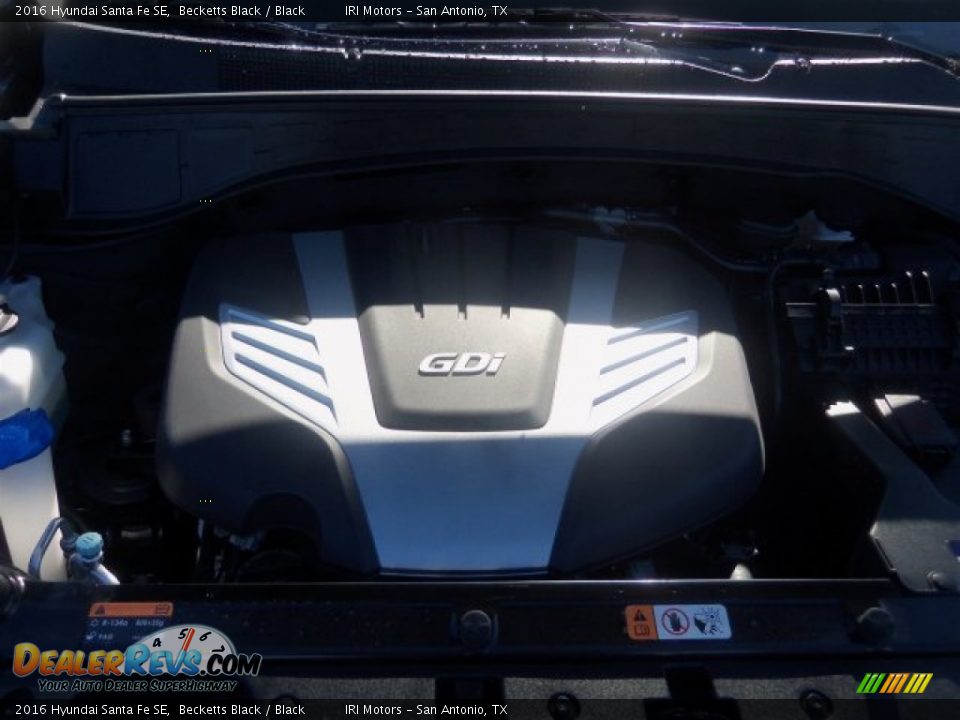2016 Hyundai Santa Fe SE Becketts Black / Black Photo #9