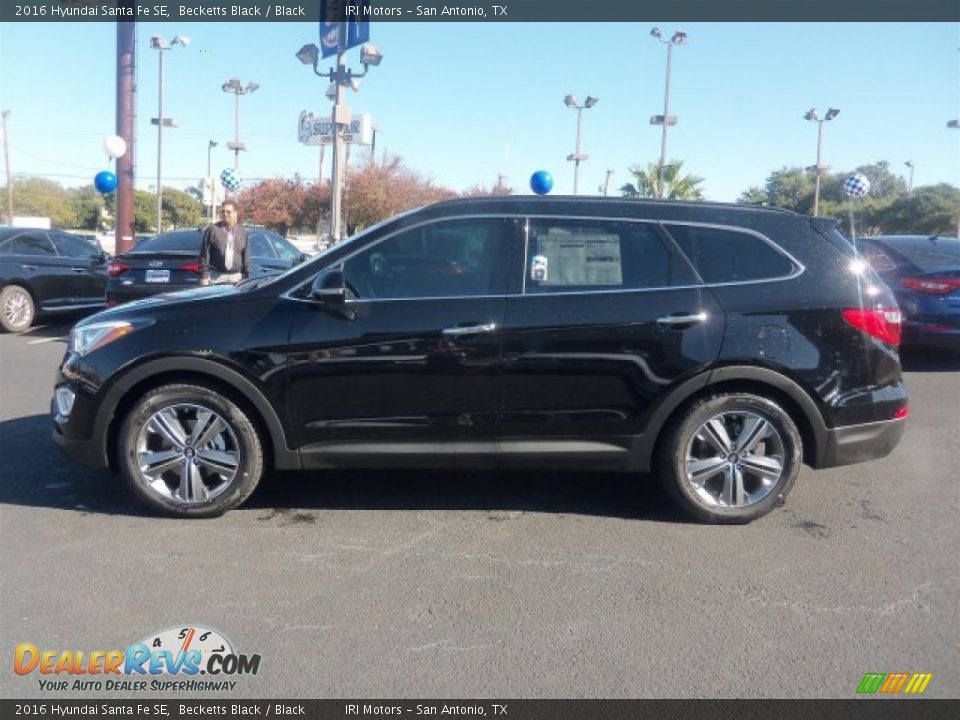 2016 Hyundai Santa Fe SE Becketts Black / Black Photo #10