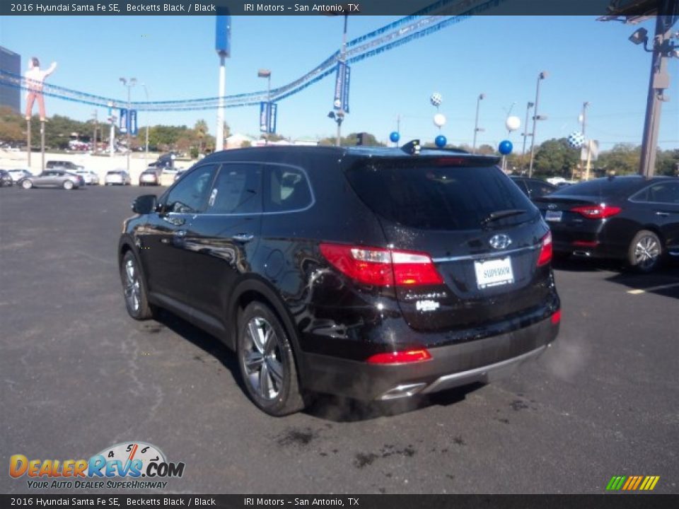 2016 Hyundai Santa Fe SE Becketts Black / Black Photo #11