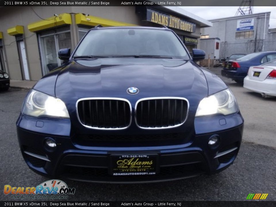 2011 BMW X5 xDrive 35i Deep Sea Blue Metallic / Sand Beige Photo #2