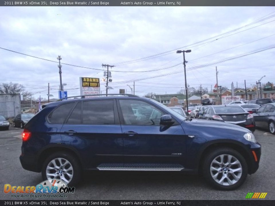 2011 BMW X5 xDrive 35i Deep Sea Blue Metallic / Sand Beige Photo #4