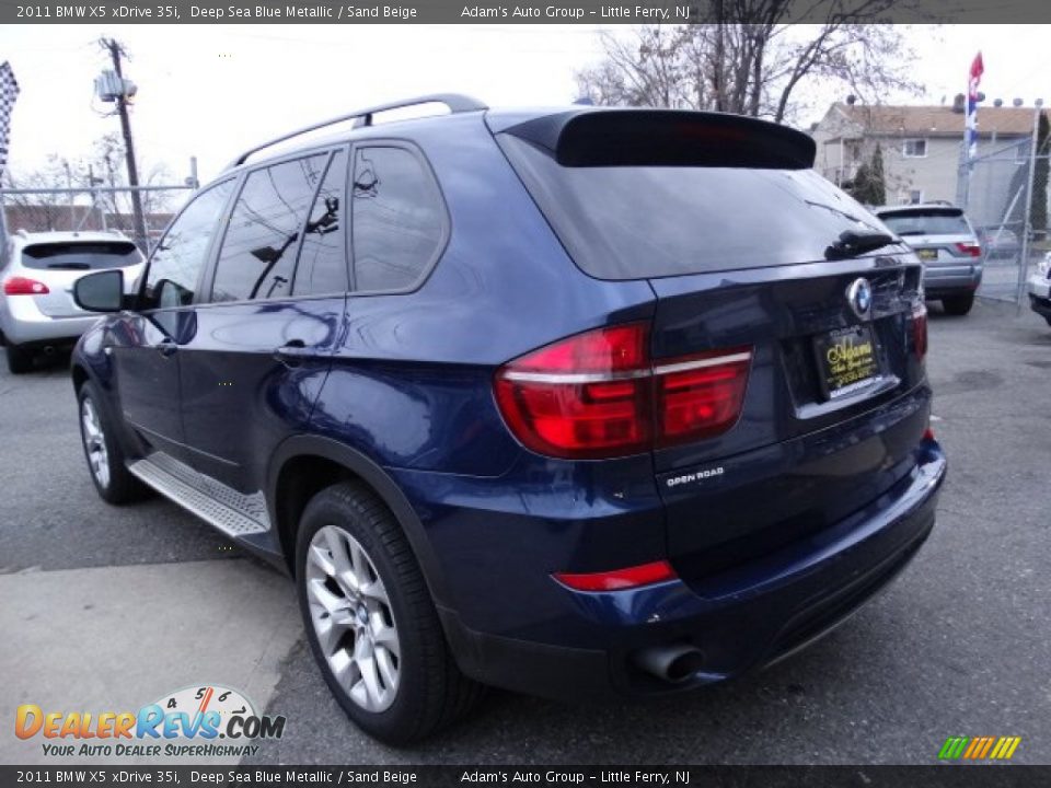 2011 BMW X5 xDrive 35i Deep Sea Blue Metallic / Sand Beige Photo #7