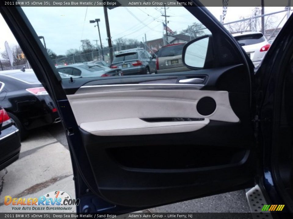 2011 BMW X5 xDrive 35i Deep Sea Blue Metallic / Sand Beige Photo #9